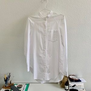 COS oversized white button down shirt